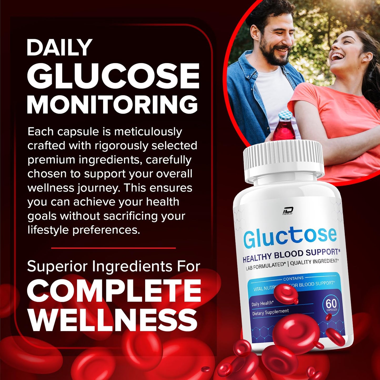 Indelo Gluctose Capsules 300 Capsules