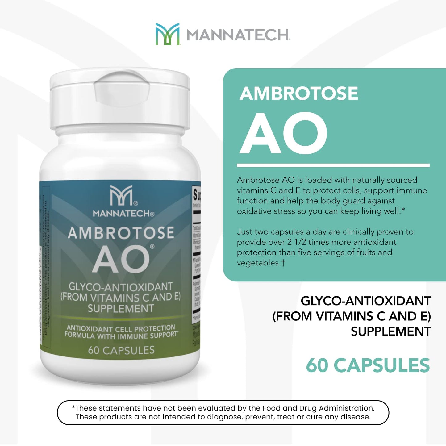 Mannatech Ambrotose AO 60 Capsules