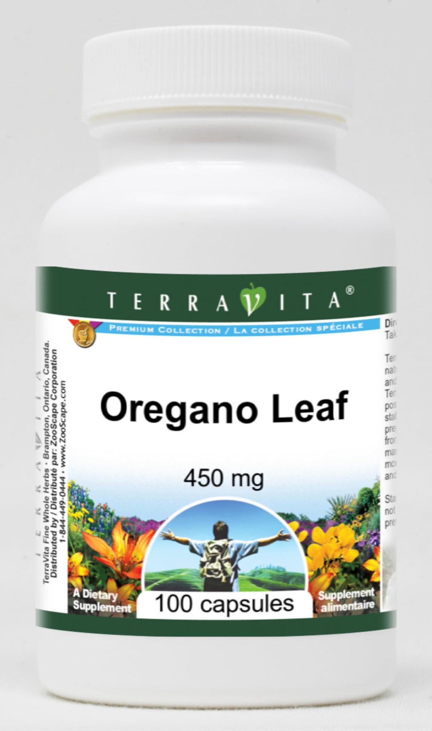 Terravita Oregano Leaf 450 mg Capsules 300 Count