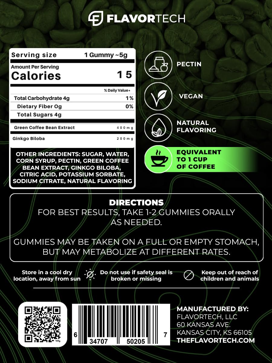 FlavorTech Focus Fuel Max Gummies, 10 Gummies