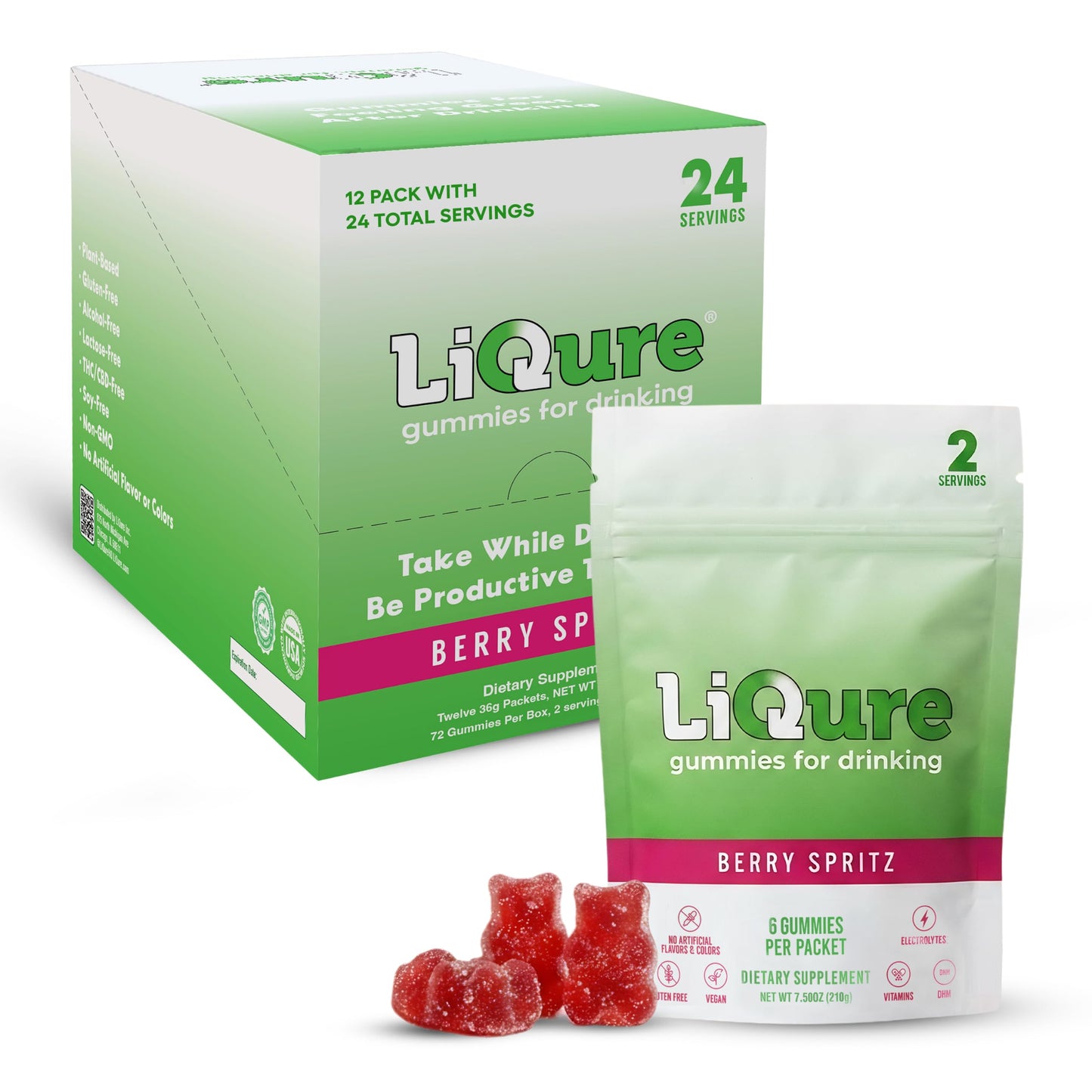 LiQure Liver Support Gummies Chewable, 12 Count