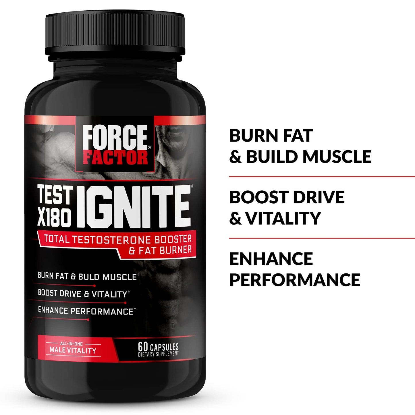 Force Factor Test X180 Ignite Capsule 180 Count