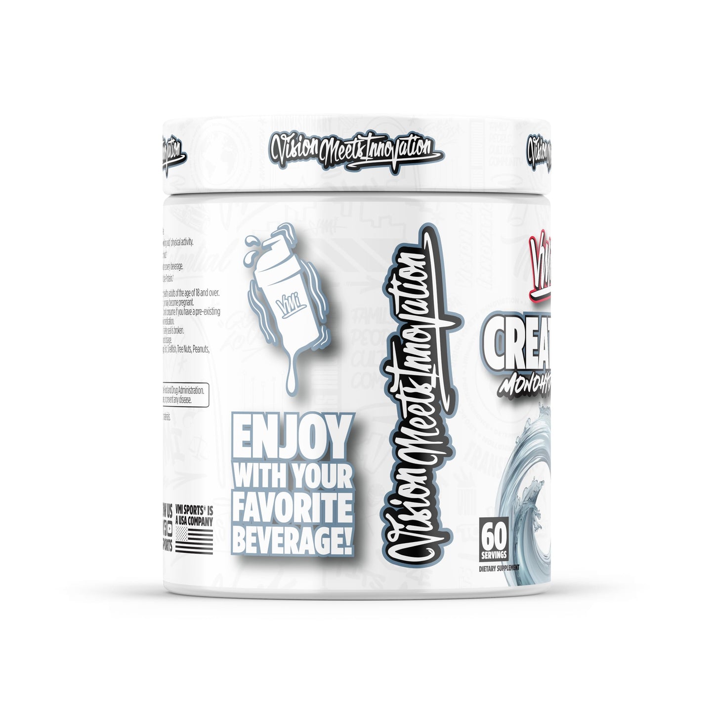 VMI Sports Creatine Monohydrate Unflavored Powder 60 Servings