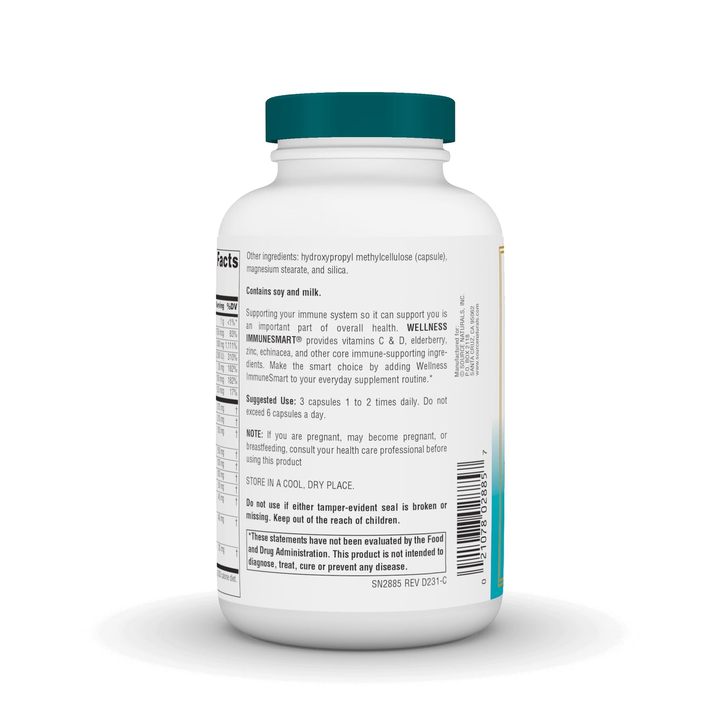 Source Naturals Wellness ImmuneSmart Capsules 180