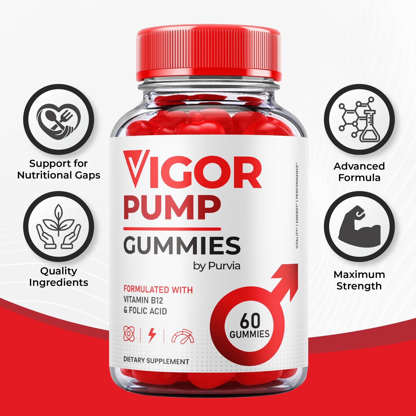 Purvia Vigor Pump Gummies Gummy 300 Count