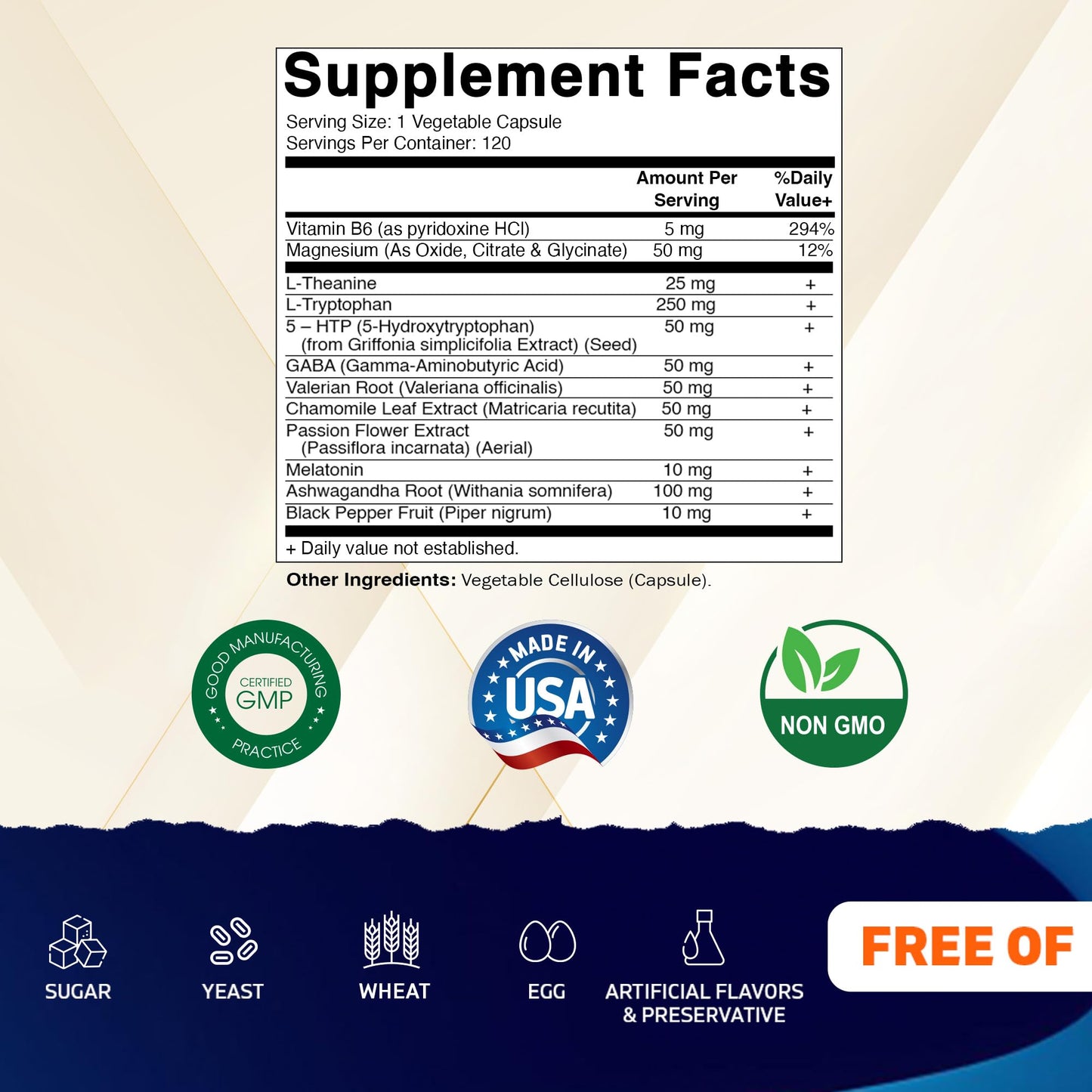 Vitamatic Advanced Sleep Aid with Melatonin Capsules 240 Count