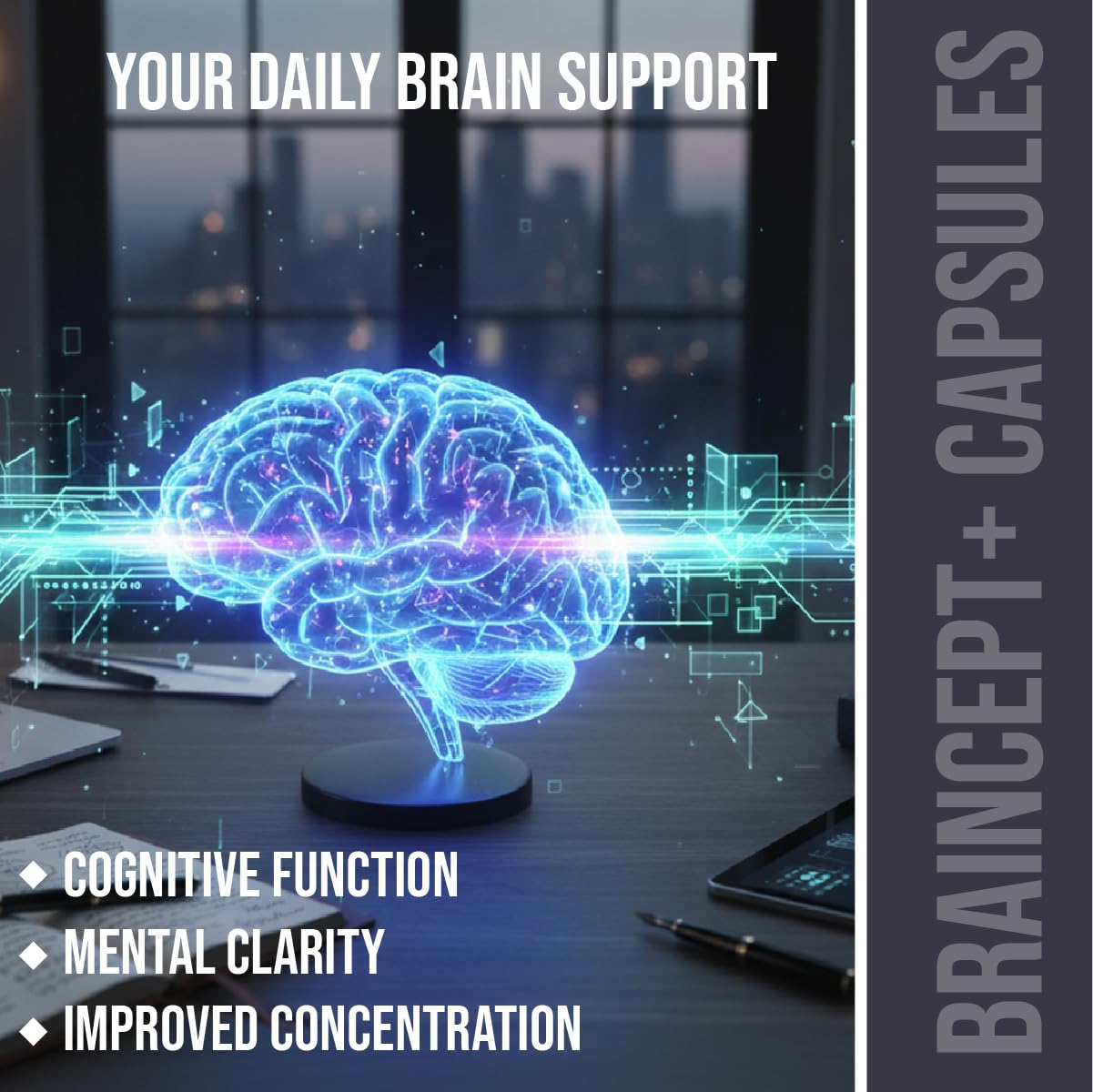 SPRESSO Braincept Plus Nerve Support Capsules, 300 Capsules