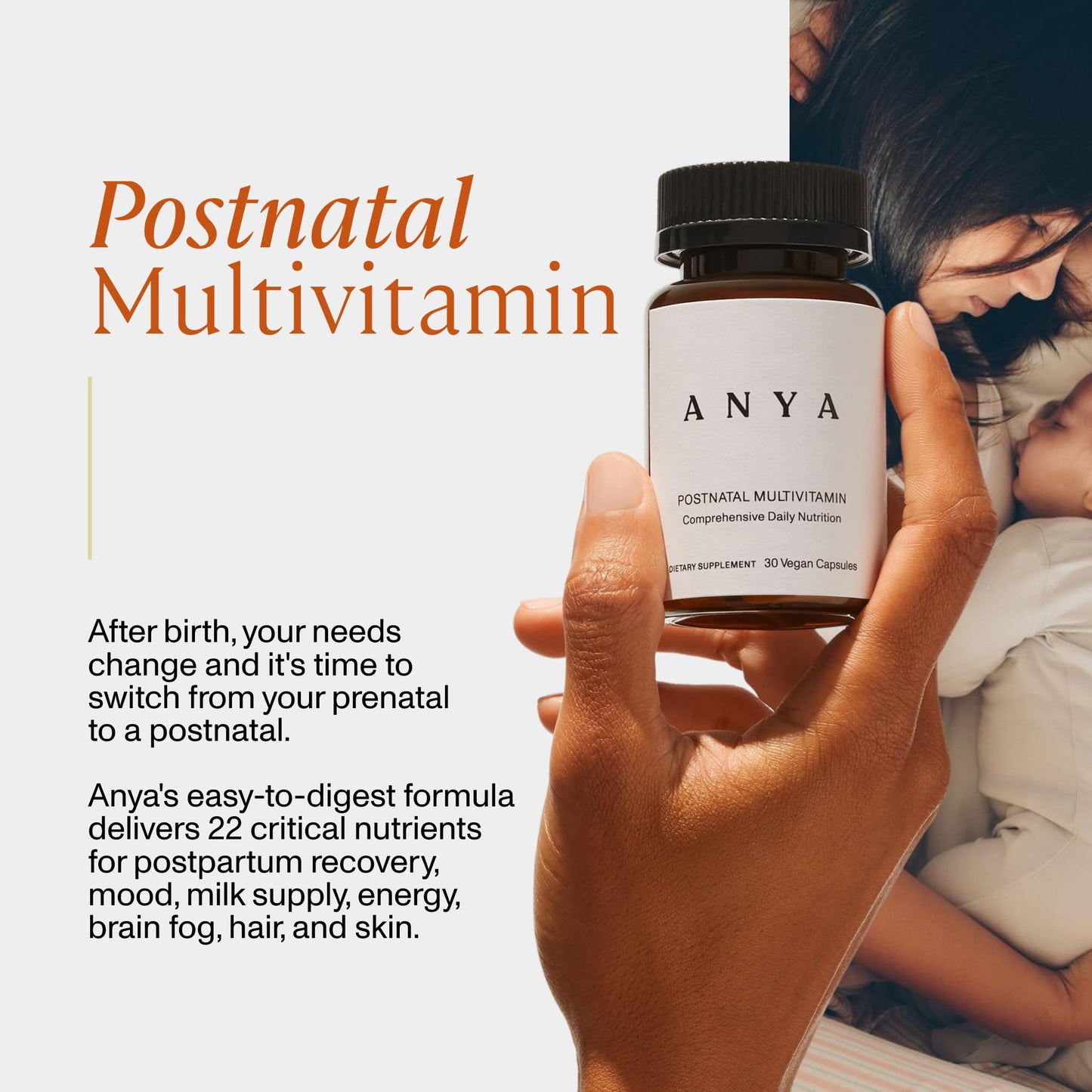 ANYA Postpartum Multivitamin Capsule, 30 Capsules