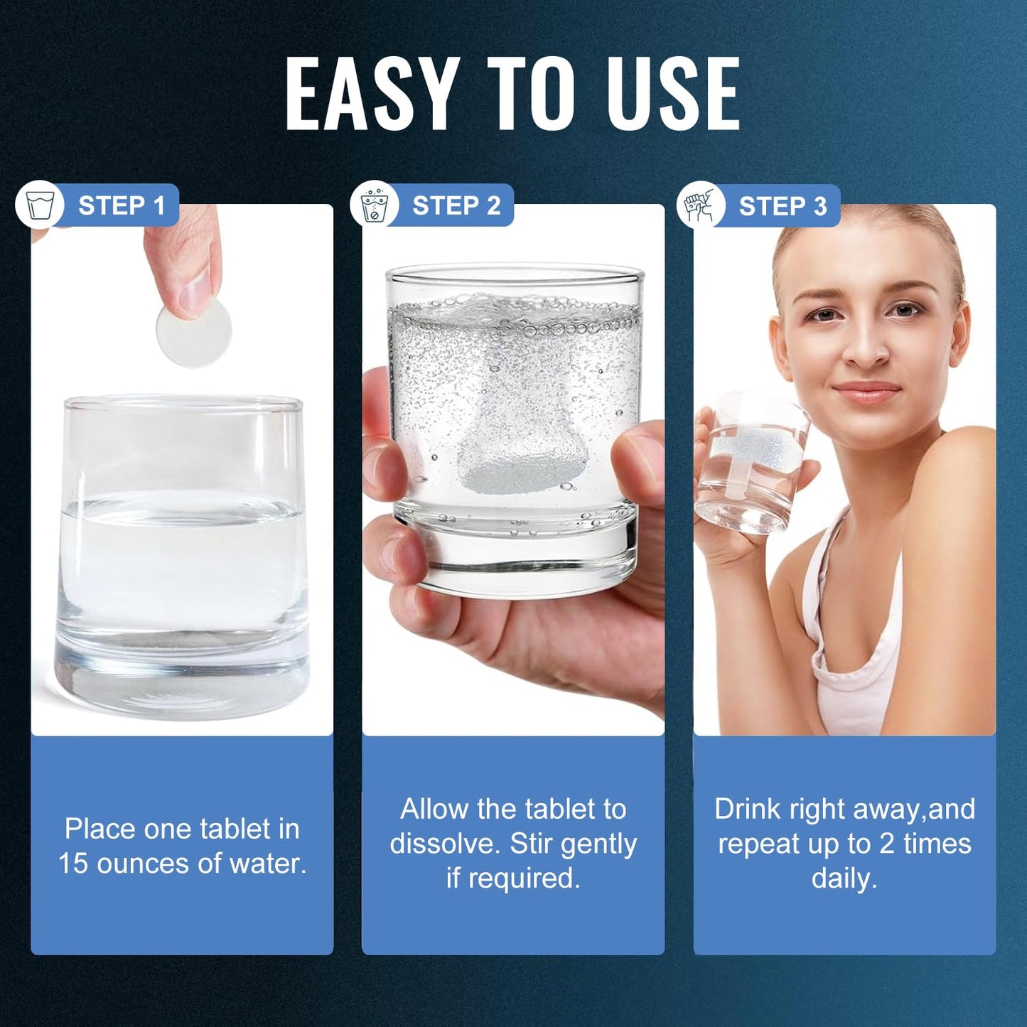 J-PRQ Hydrogen Water Tablet 60 Count