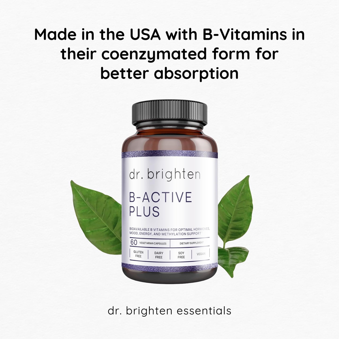 Dr. Brighten B-Active Plus Capsules, 60 Count