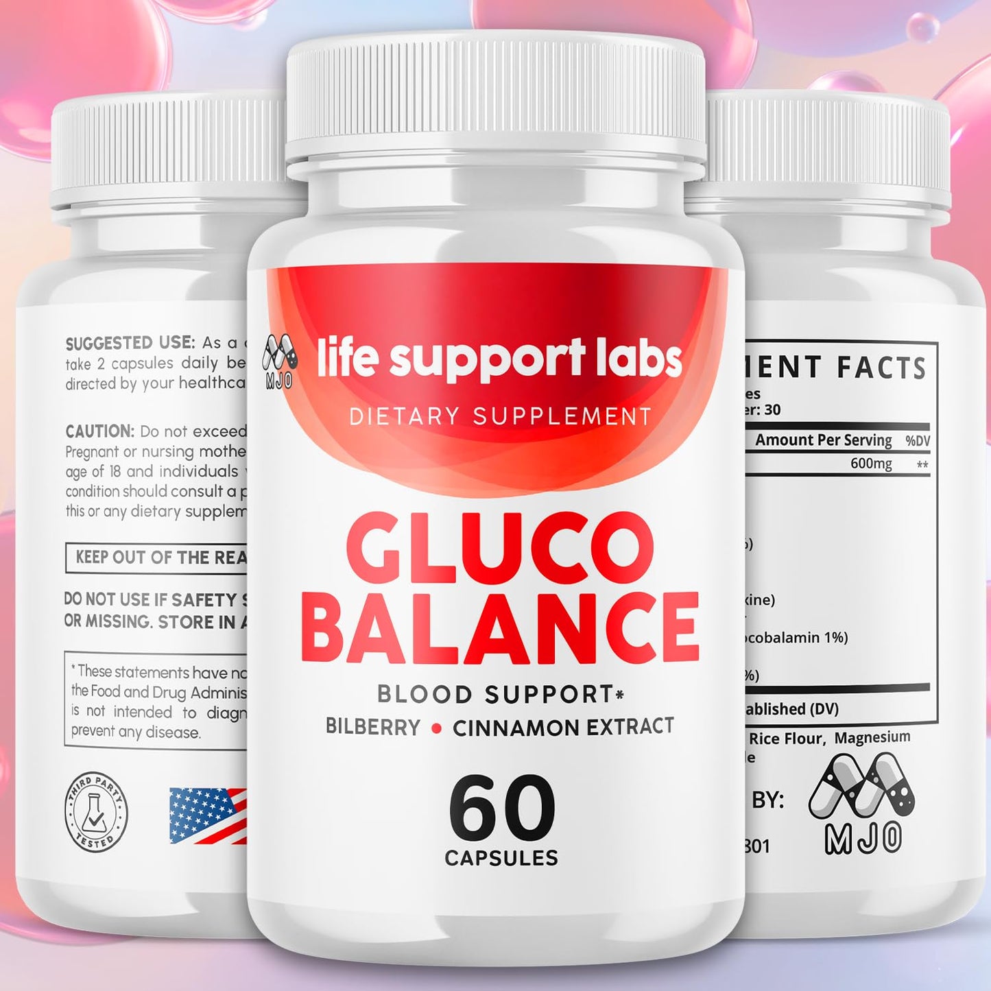 MJO Life Support Labs Blood Health Capsules, 120 Capsules