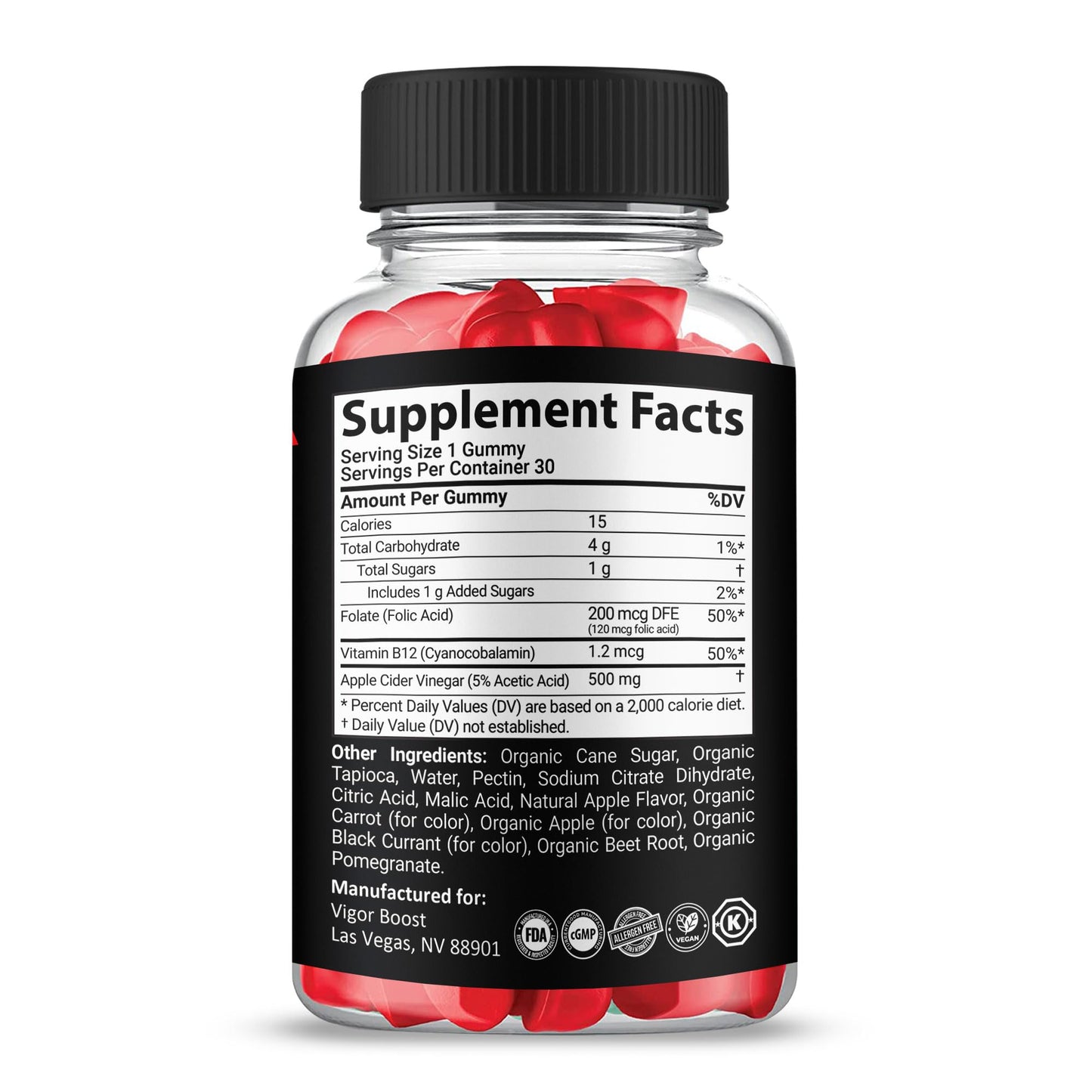 Shark Labs VigorBoost Gummies 30 Count