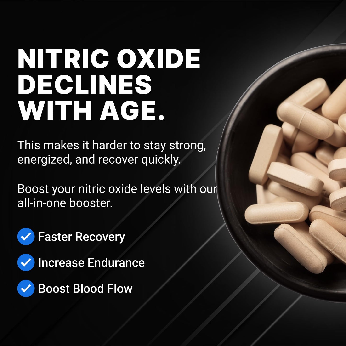AMP Science Nitric Oxide Booster Tablet, 60 Count