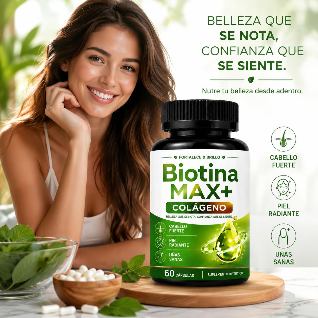 BunnyPal Biotina Max Colageno Capsules, 60 Capsules