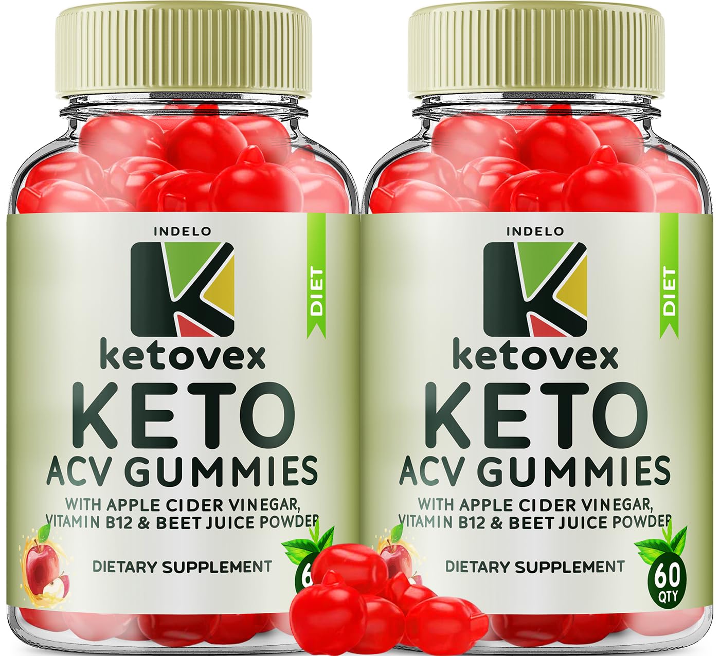 Indelo Ketovex Keto BHB Gummies, 120 Gummies