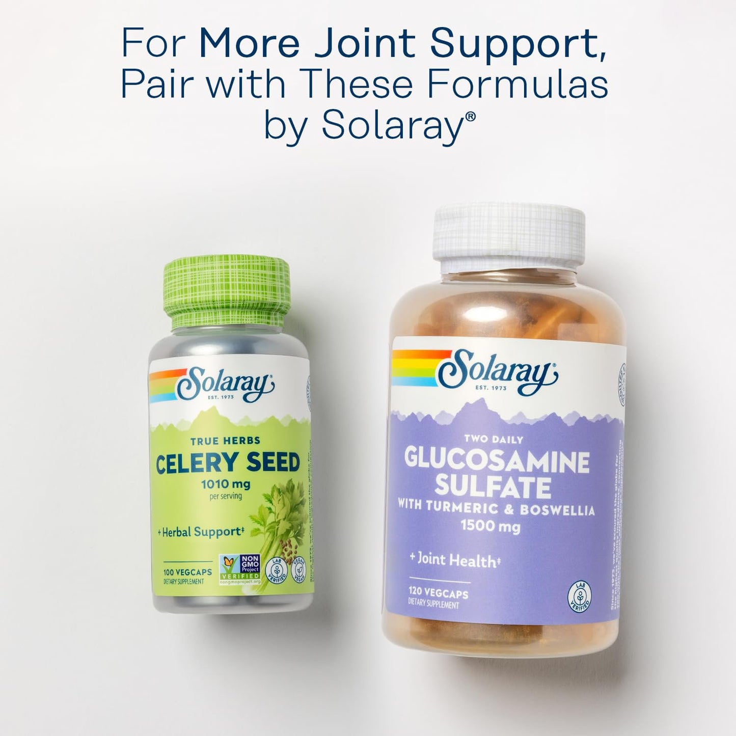 SOLARAY Glucosamine Chondroitin Hyaluronic Acid 180 VegCaps
