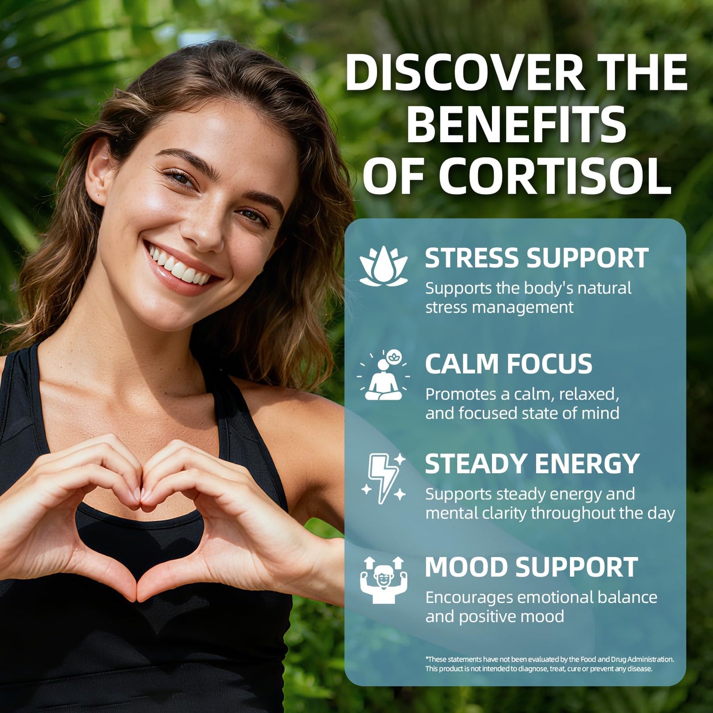 VitaHarbor Cortisol Supplement 4-in-1 Cortisol Reducer Capsules, 90 Veg Caps