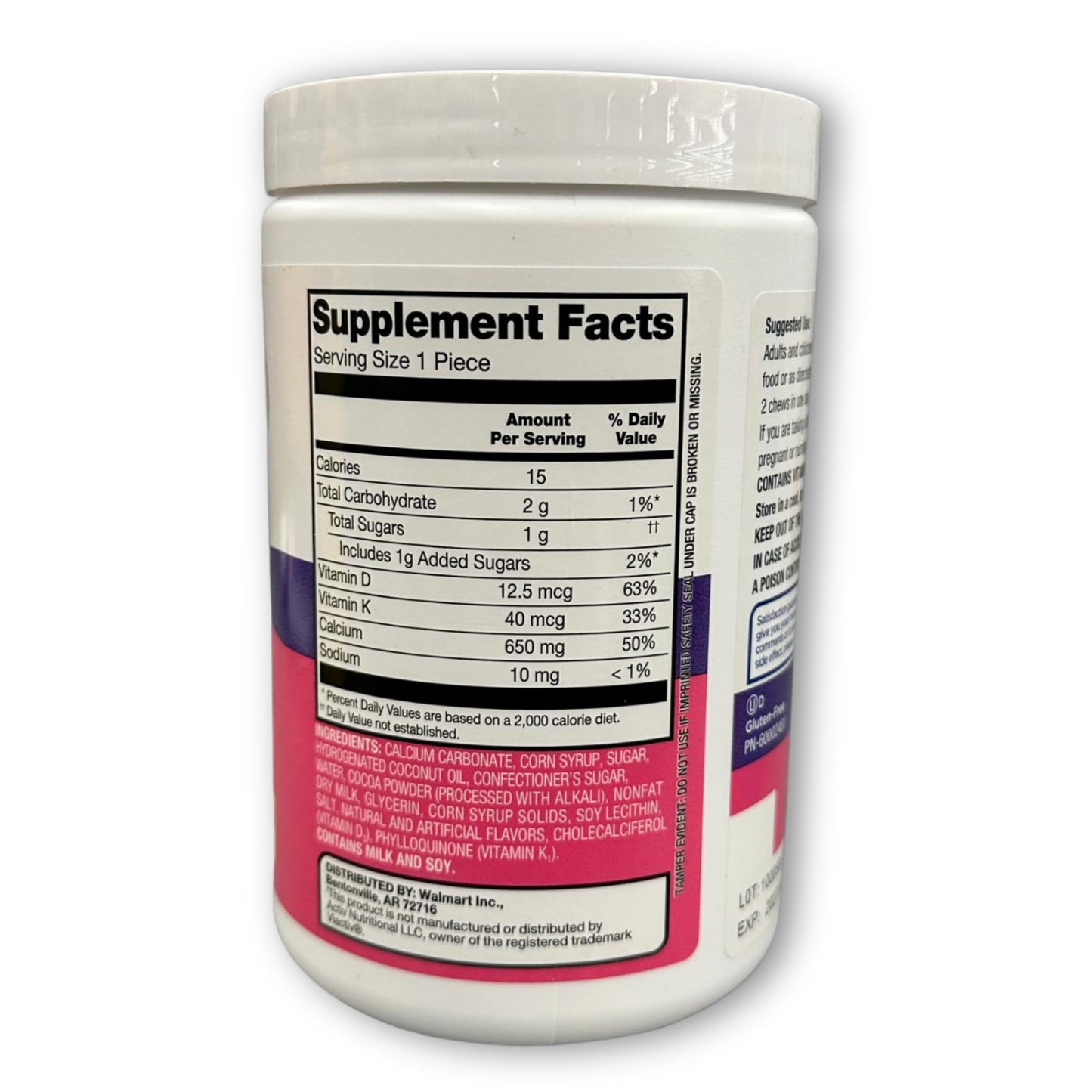 Fusion Shop Store Calcium with D Soft Chews, 100 Count