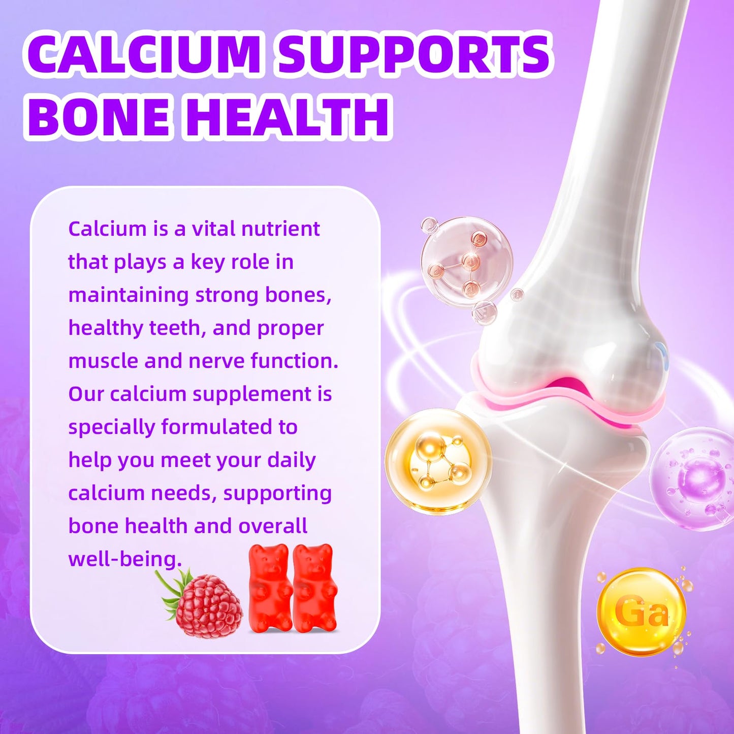 XIAAN Calcium Citrate Gummies 1200mg Gummy 120 Count
