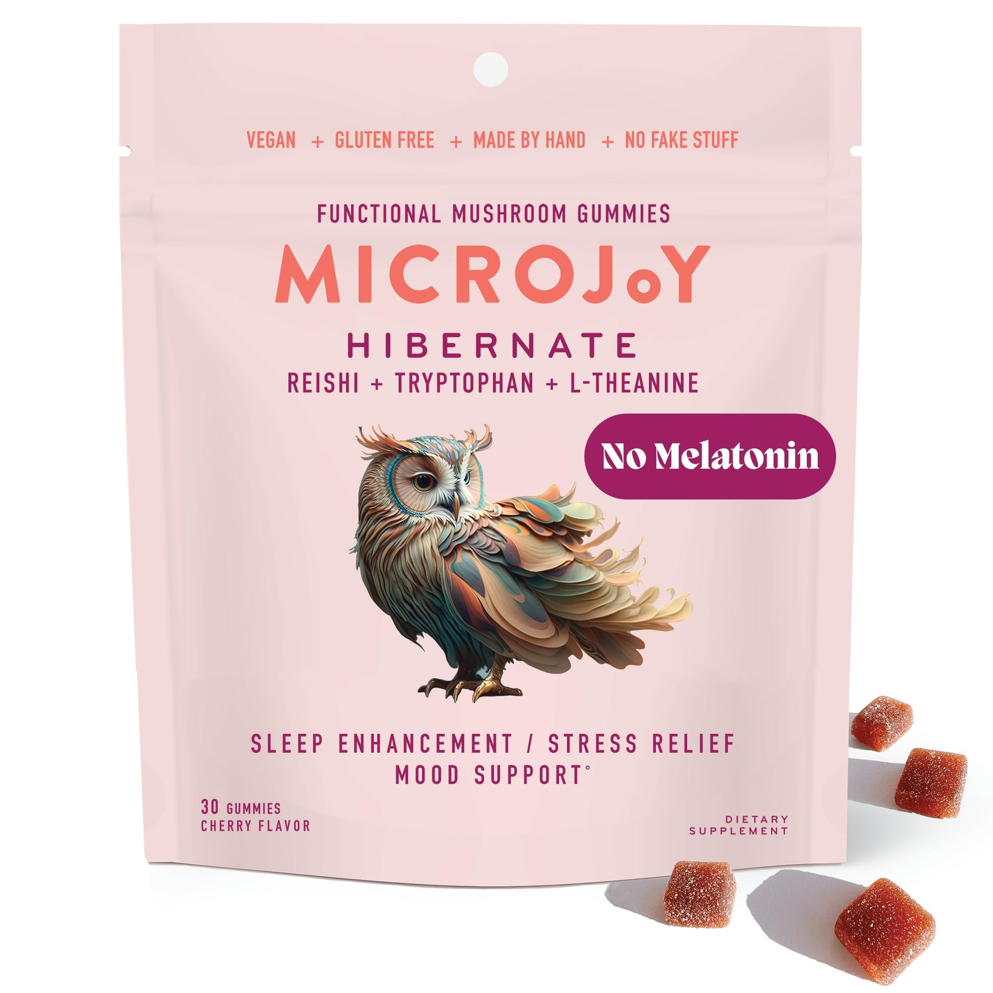 Microjoy Hibernate Sleep Aid with Reishi Mushroom Gummies 30 Count