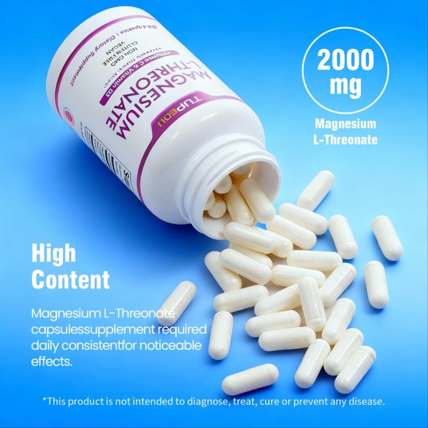 tupeou Magnesium L-Threonate Capsule 120 Count