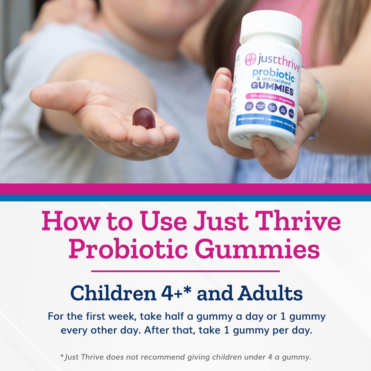 Just Thrive Probiotic Gummies 30 Count