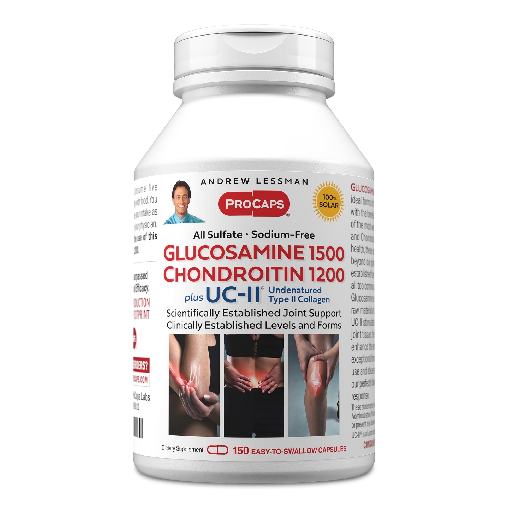 Andrew Lessman Glucosamine Chondroitin + UC-II 150 Capsules