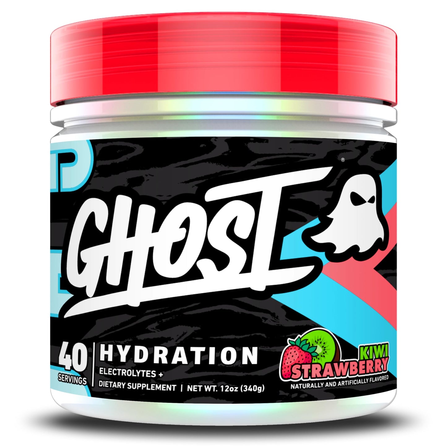 GHOST Hydration Tub Electrolyte Powder Kiwi Strawberry, 12 Servings