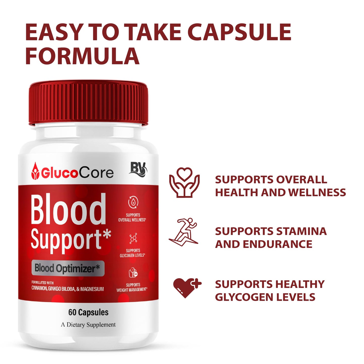 BLUE VIBE GlucoCore Blood Support Capsule, 60 Capsules