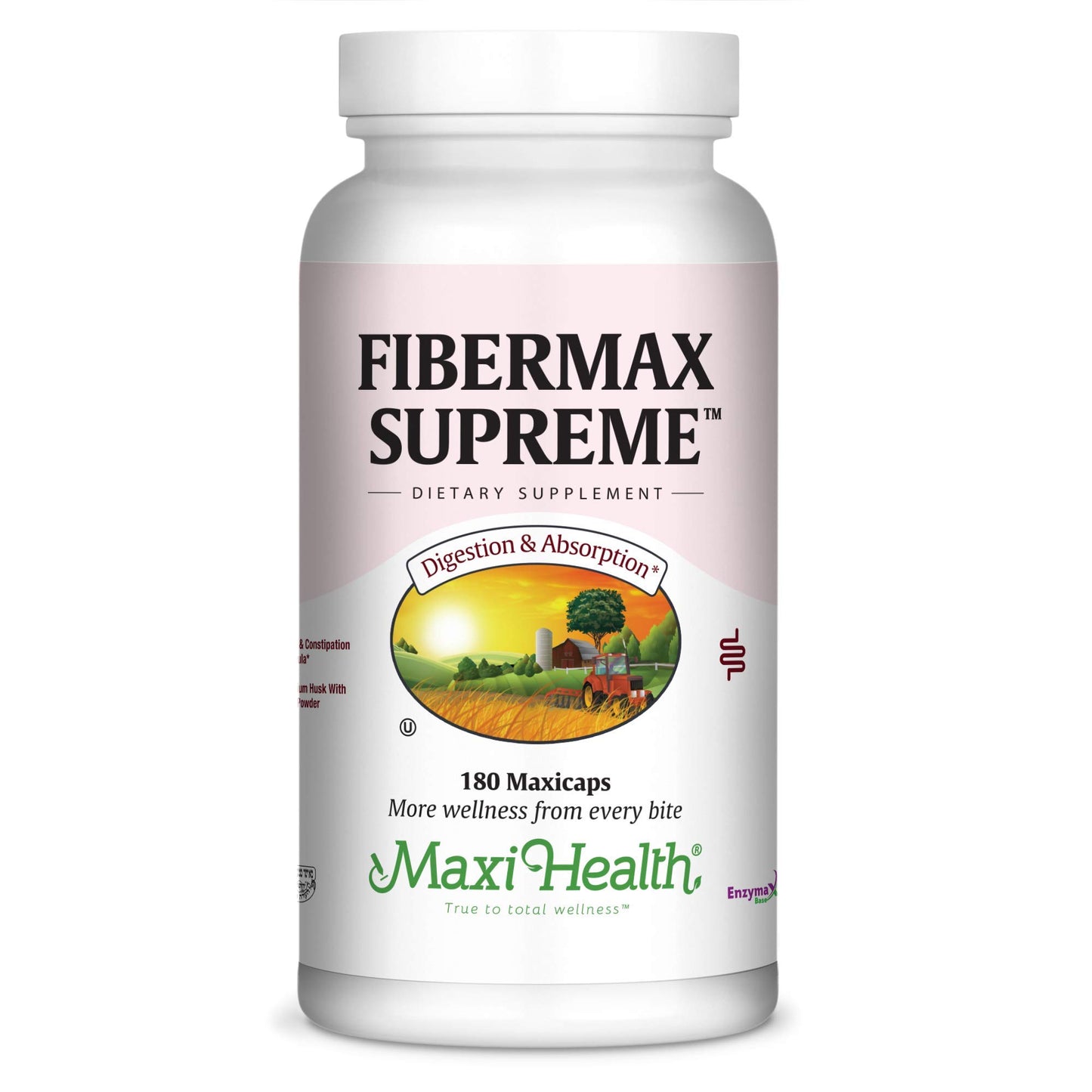 Maxi Health Fibermax Supreme Psyllium Husk Capsules 180 Count