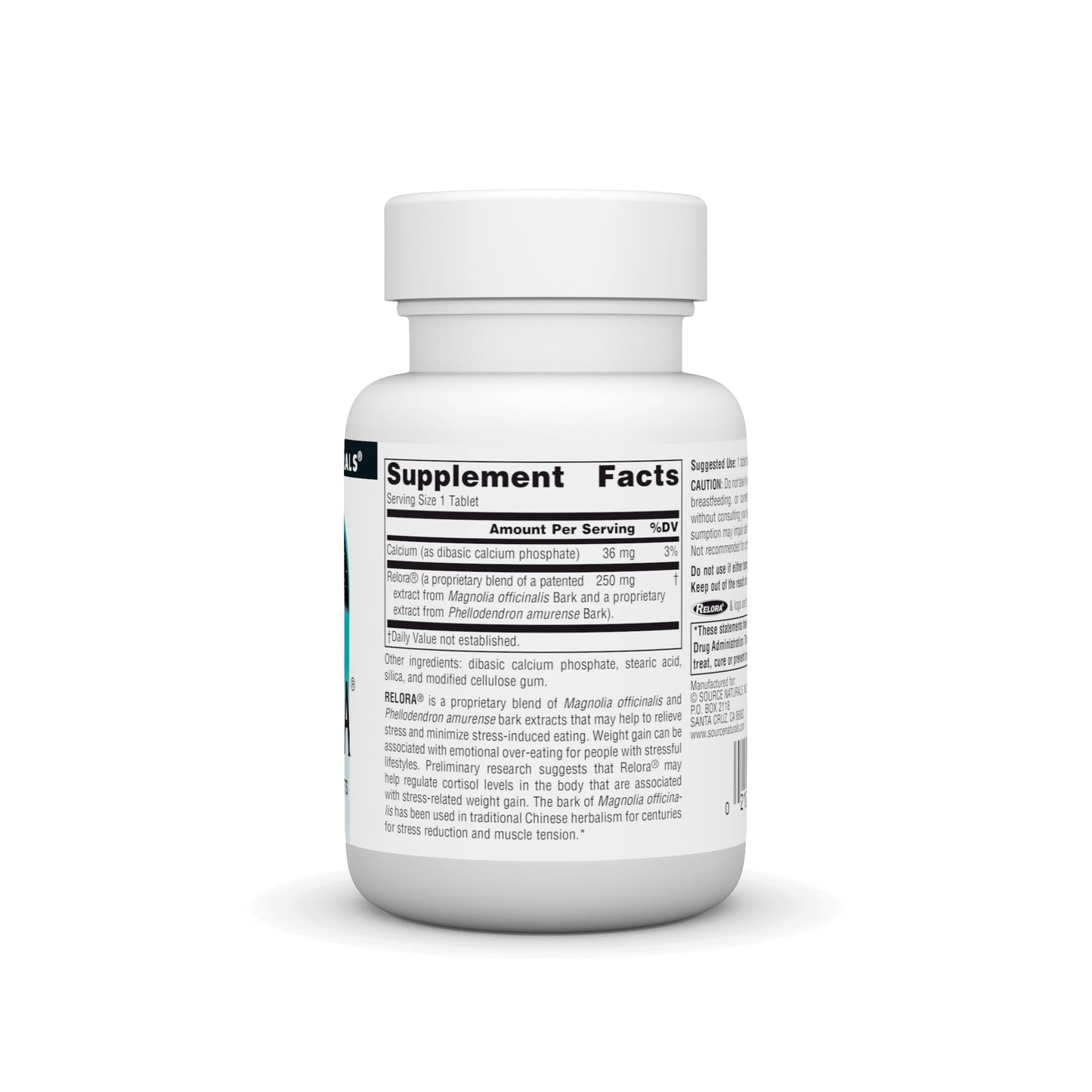 Source Naturals Relora 250 mg Promotes Healthy Eating Behavior and Muscle Relaxation Support, 90 Tablets