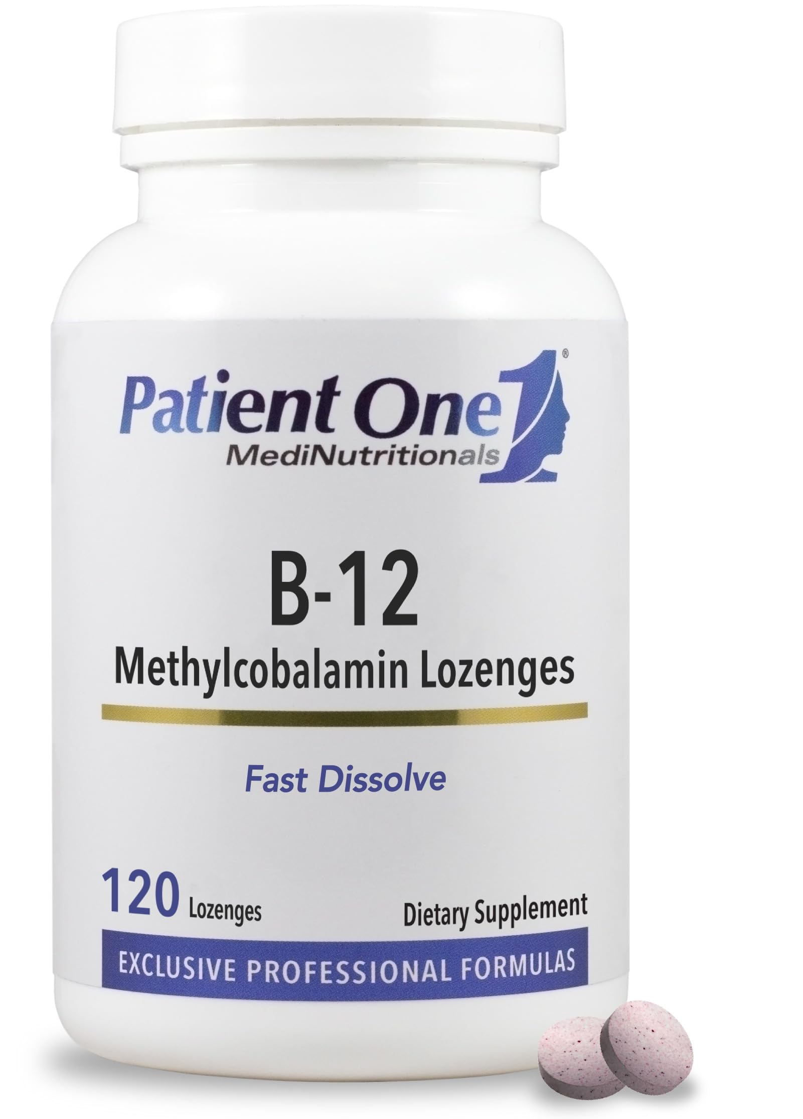Patient One Vitamin B12 2000mcg Methylcobalamin Tablet, 120 Count
