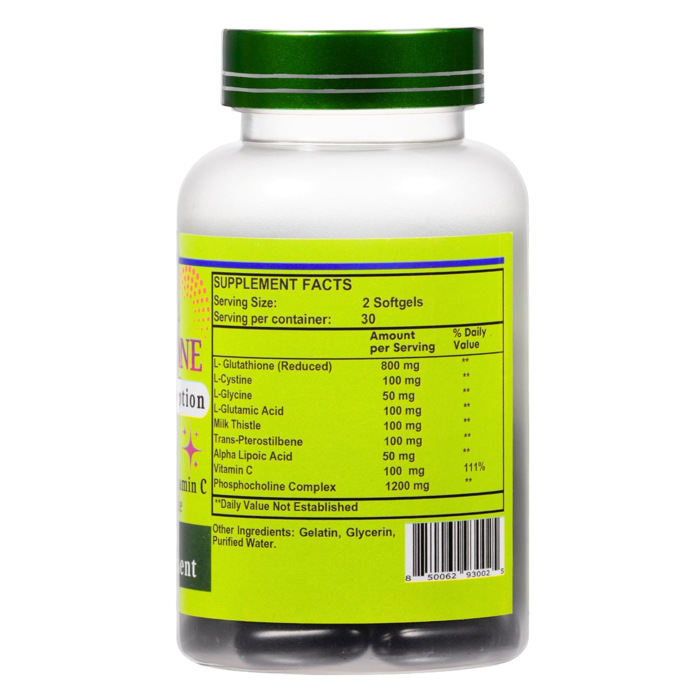 Nikoni Liposomal Glutathione 2600 mg Softgels, 60 Count