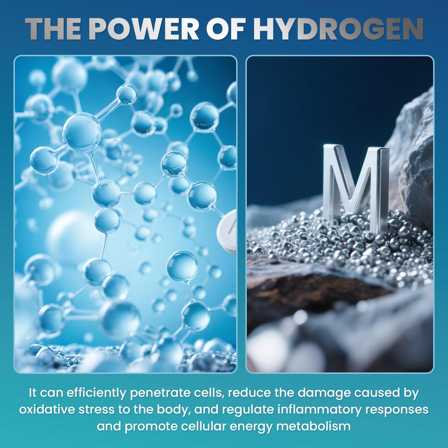 SHANDR Hydrogen Water Tablets with Magnesium H2 Molecular, 120 Tablets