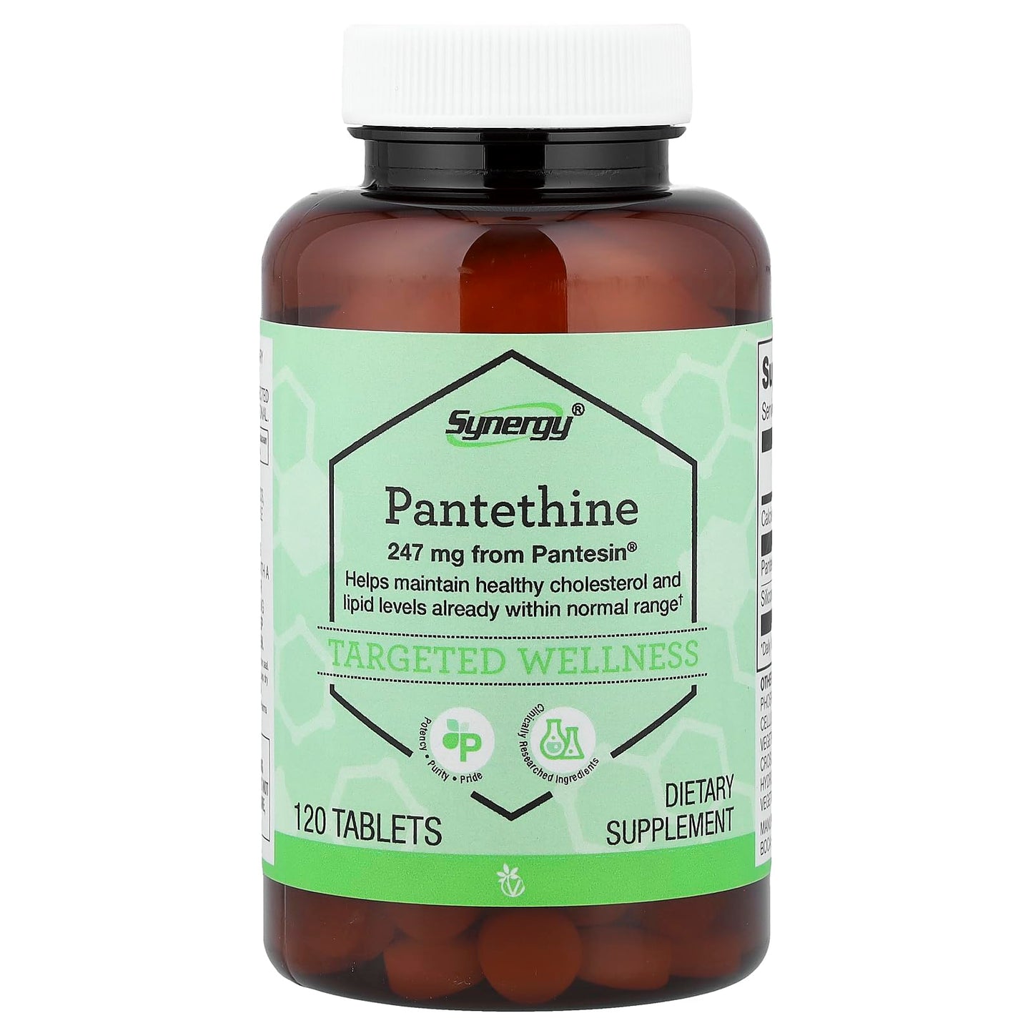 Vitacost Brand Synergy Pantethine Tablets, 120 Tablets