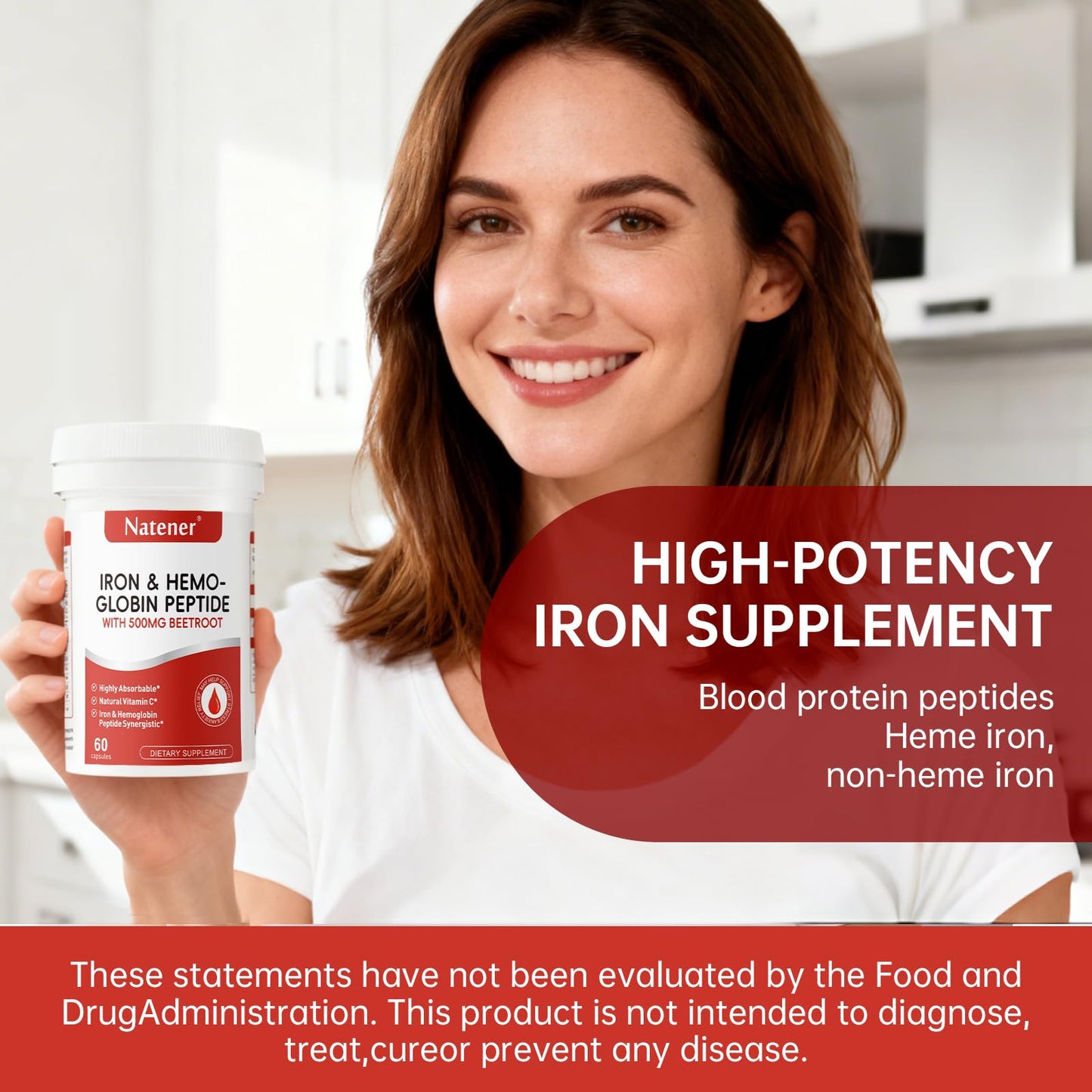 Natener Iron Supplement Capsule 60 Capsules