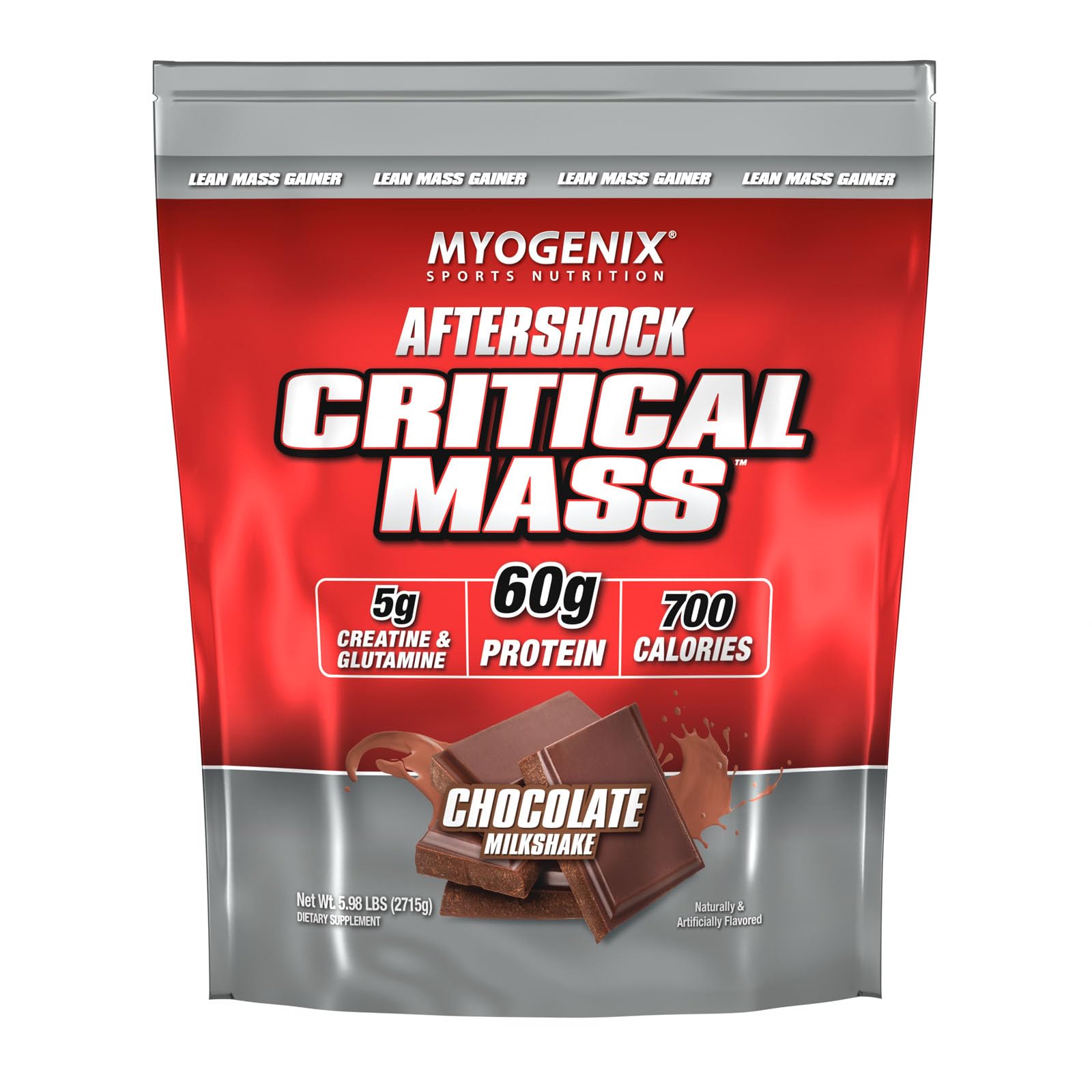 Myogenix Critical Mass Gainer – Muscle Mass Weight Gain Supplement, Zero Lactose Whey Protein Powder – Anabolic Whey Protein, Powder 95.04