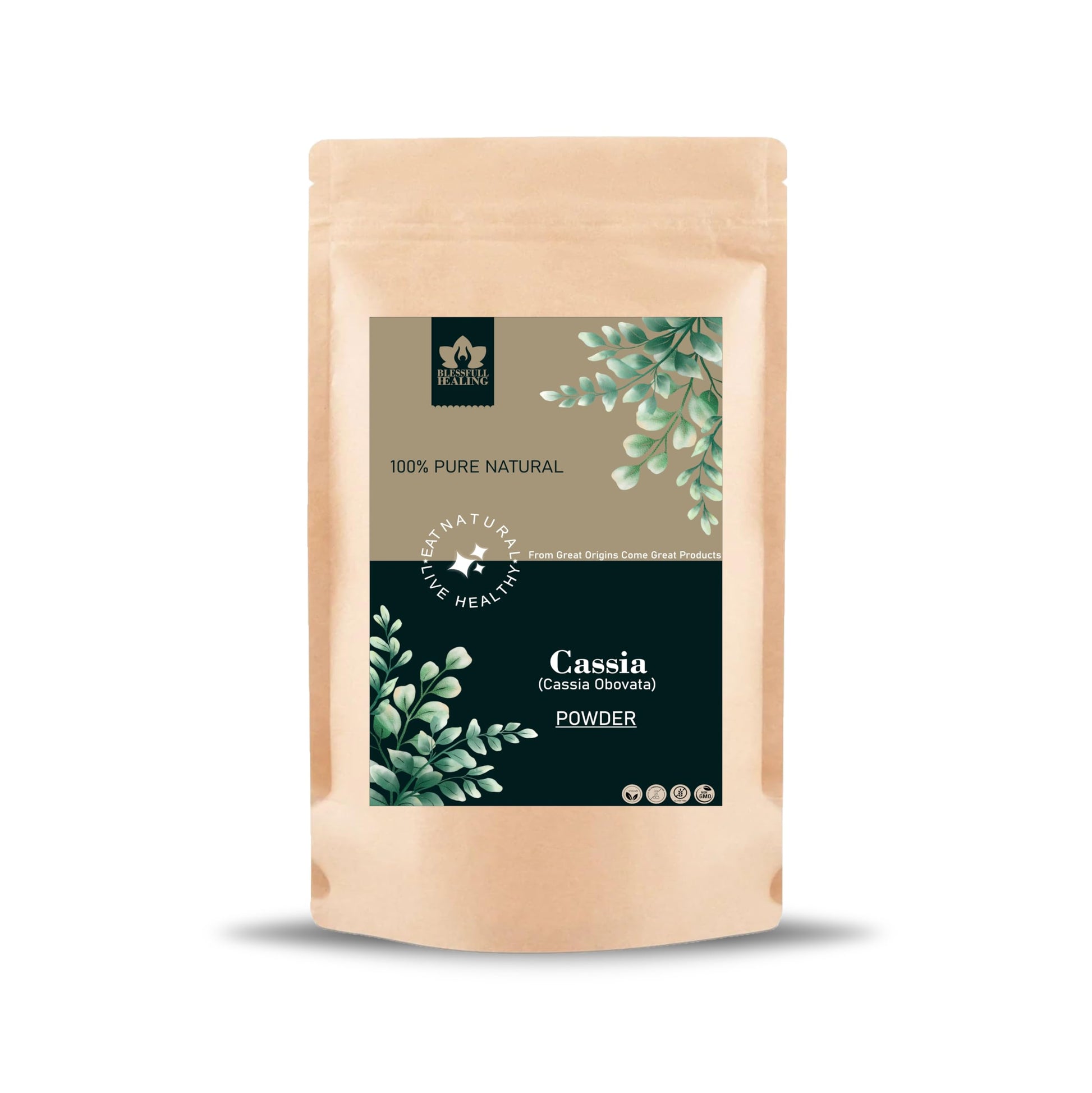 Blessfull Healing Cassia Obovata Powder, 200 g, 1 Count