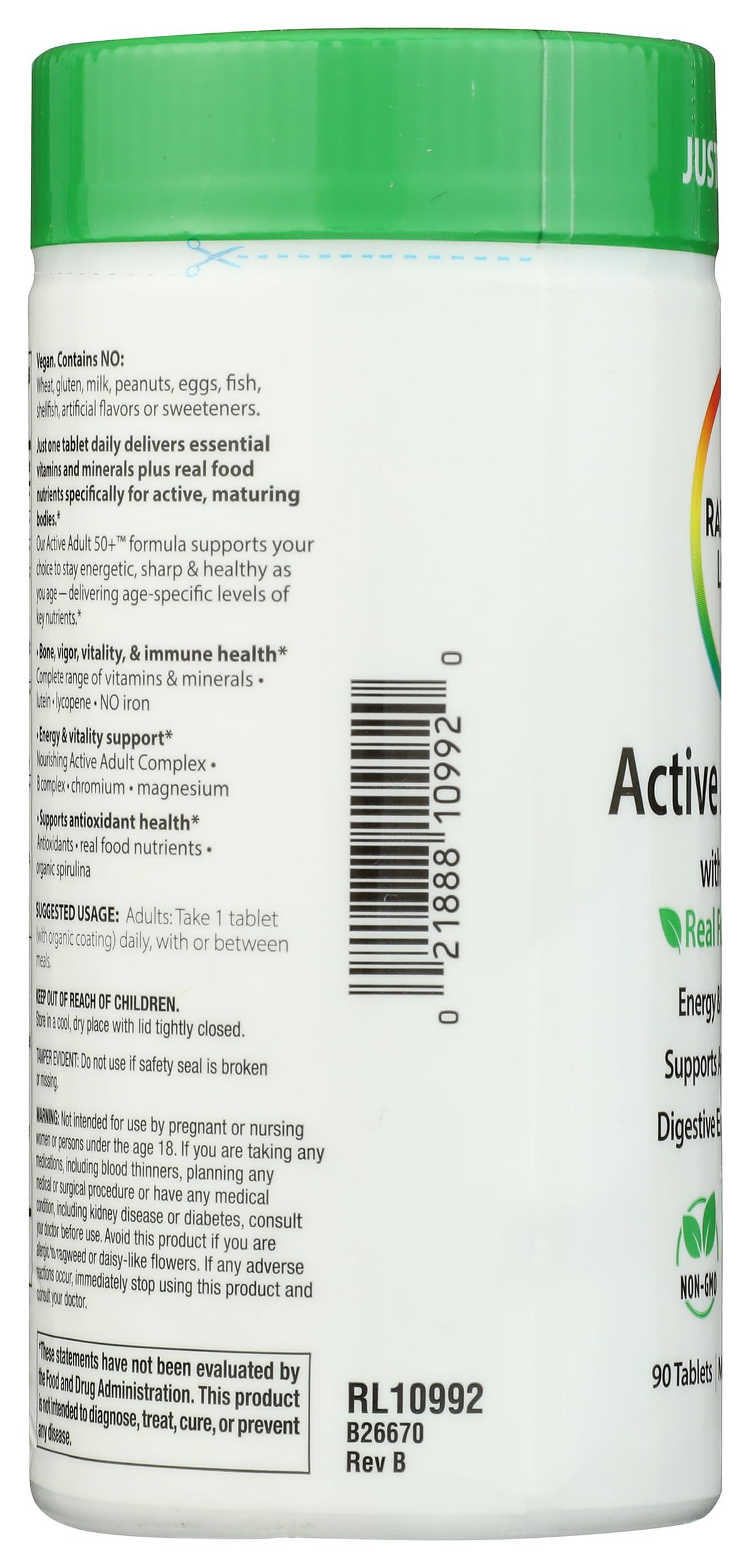 Rainbow Light Adult Multivitamin 90 Tablets