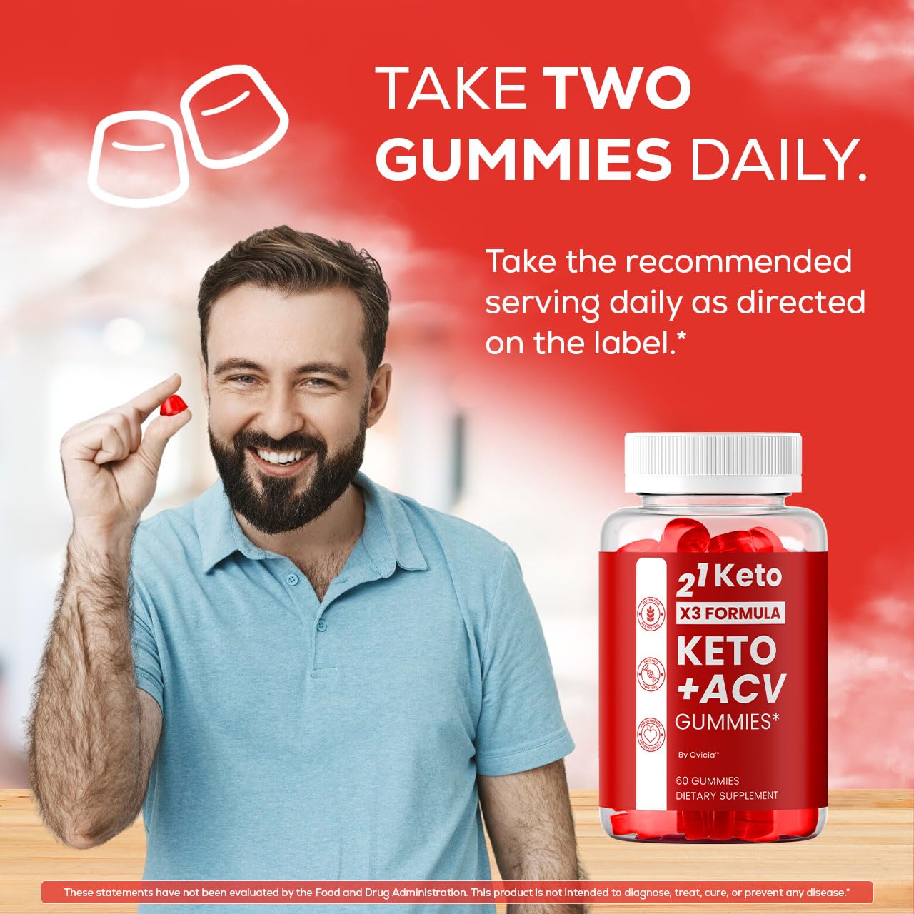 OVICIA 21 Keto Gummies Gummy 60 Count