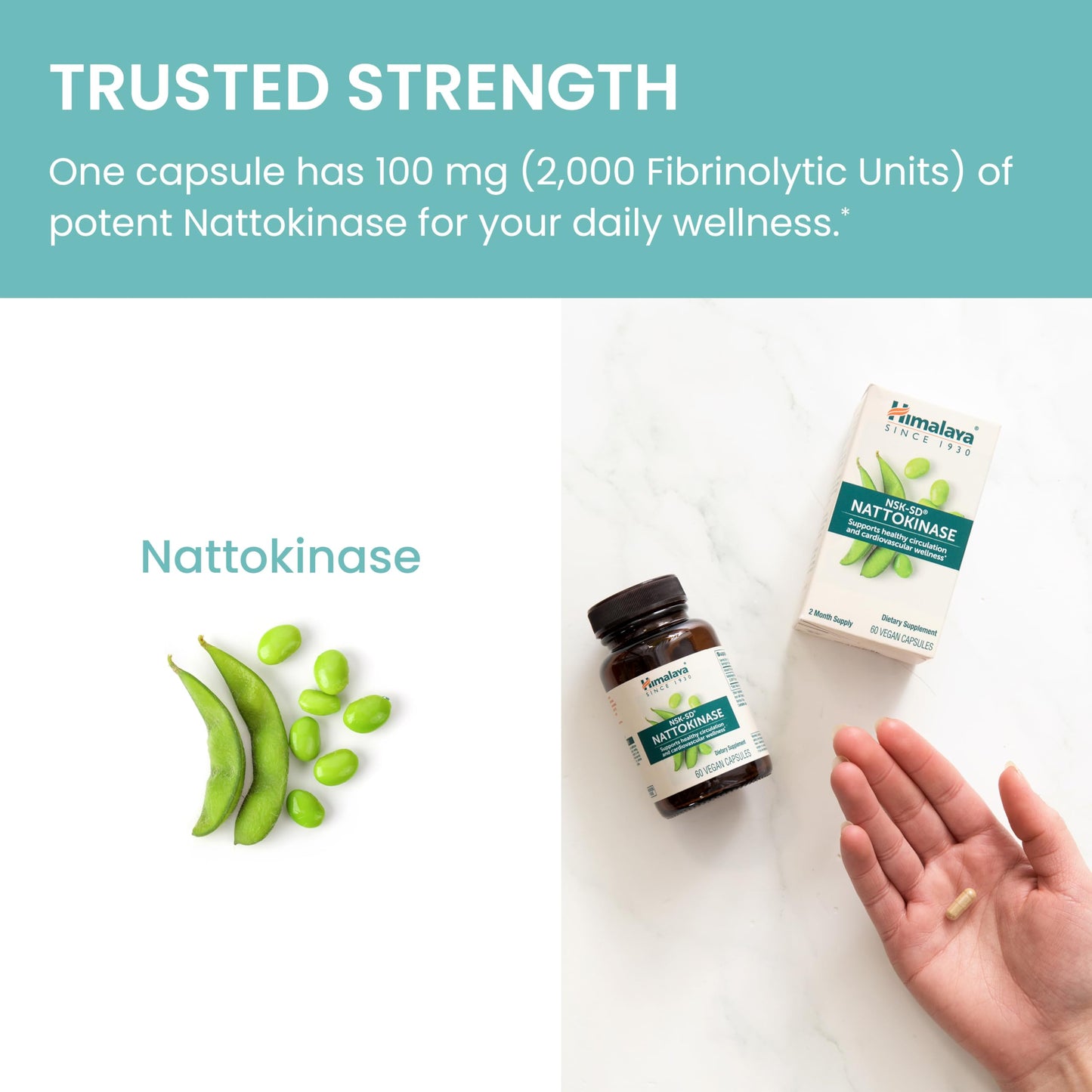 Himalaya NSK-SD Nattokinase Capsule 60 Count