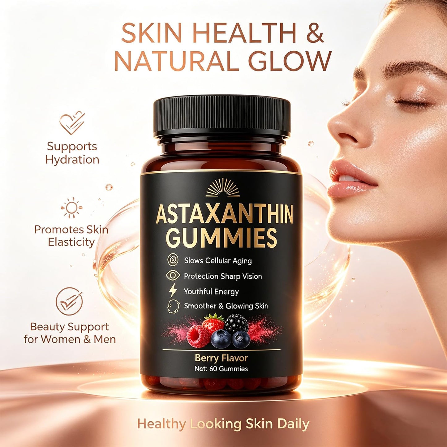 Roreiye Astaxanthin Gummies 60 Gummies