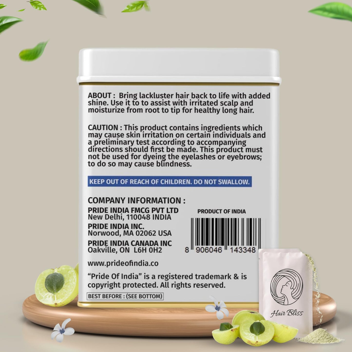 Pride Of India Indian Amla Gooseberry Powder 8 oz