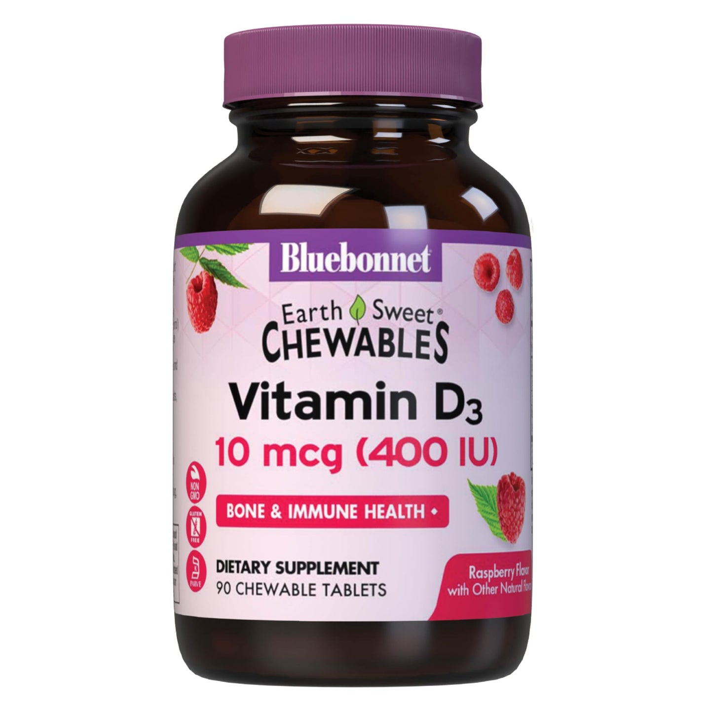 BlueBonnet EarthSweet Vitamin D3 400 IU, 90 Tablets