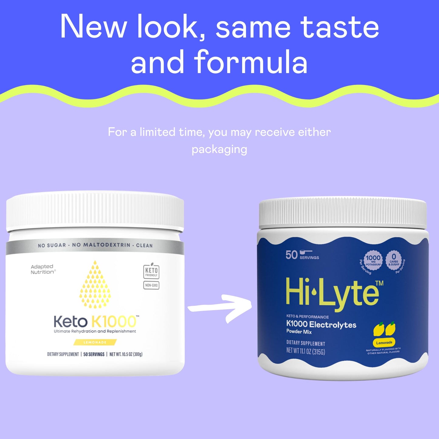 Hi-Lyte Hydration Bundle - Keto K1000 Unflavored Electrolyte Packets and Pink Lemonade Electrolyte Powder, 21 Count