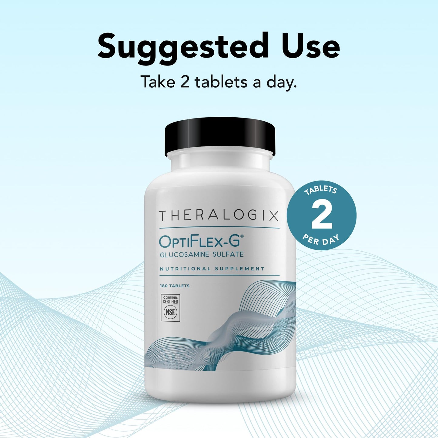 Theralogix OptiFlex-G Glucosamine Sulfate 180 Tablets