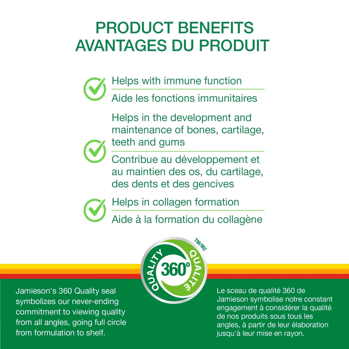 Jamieson Vitamin C 500mg Tablets, 330 Tablets