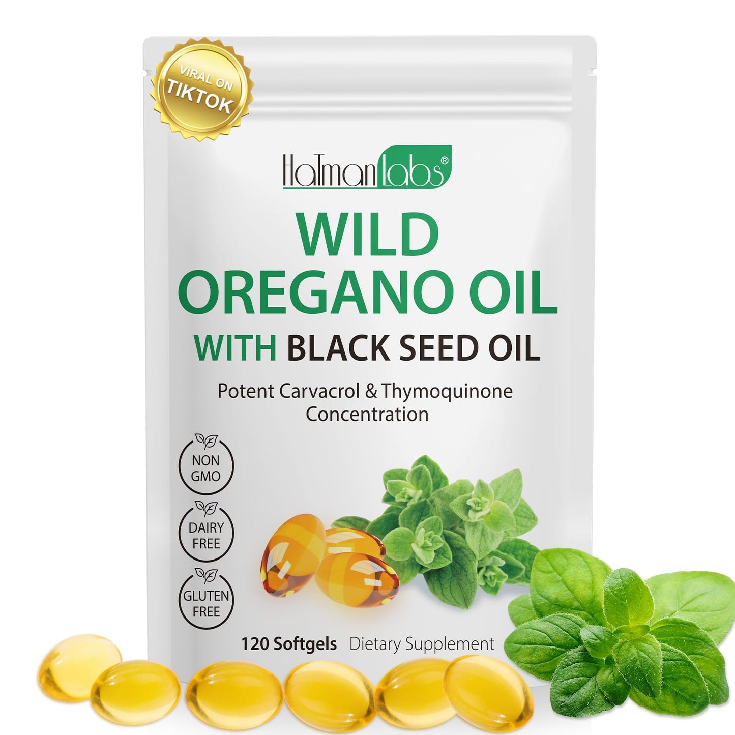 MXCZBSM Oregano Oil Softgels, 120 Count