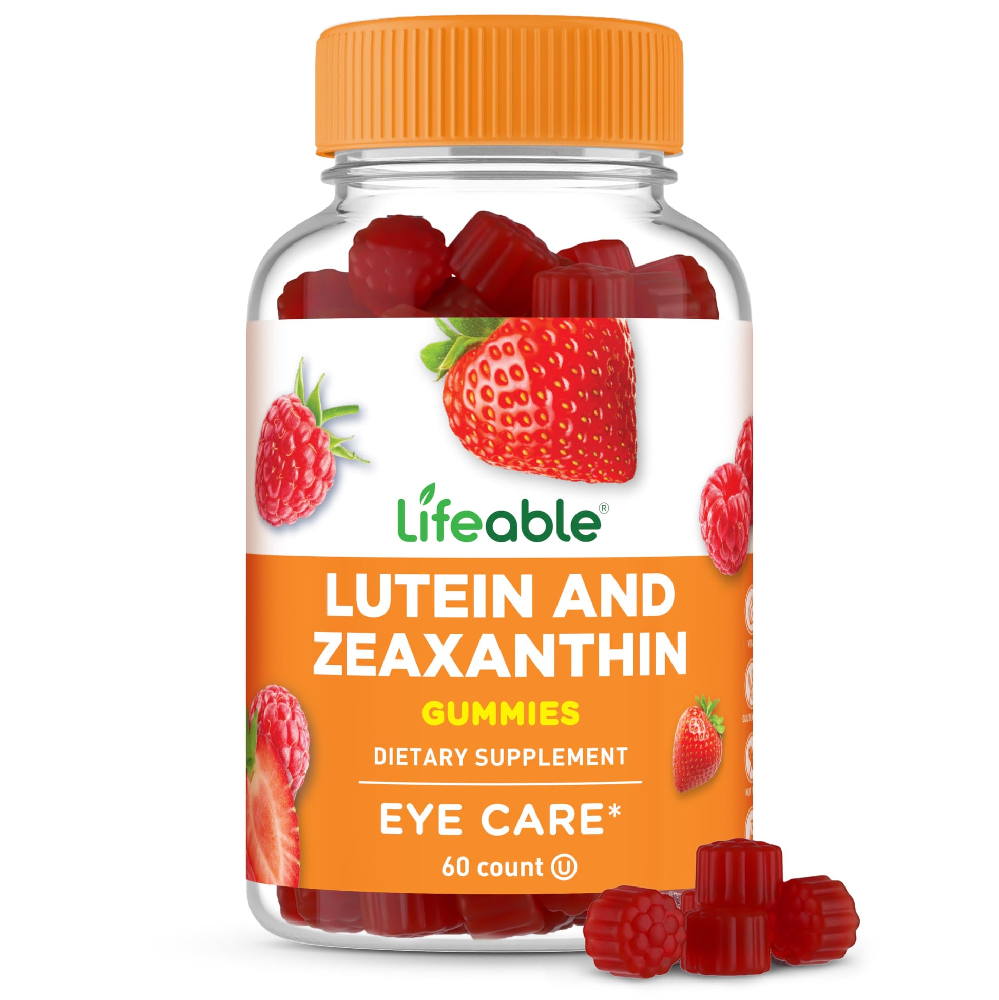 Lifeable Lutein and Zeaxanthin Gummies 60 Count
