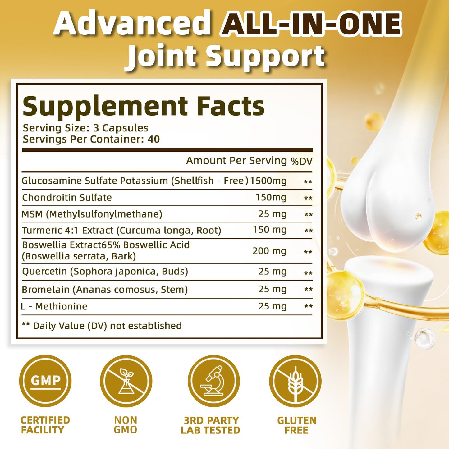FRZVEO Joint Health Supplement for Women & Men Capsule, 120 Count